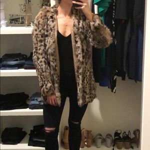 Adrienne Landau rabbit fur dyed jacket